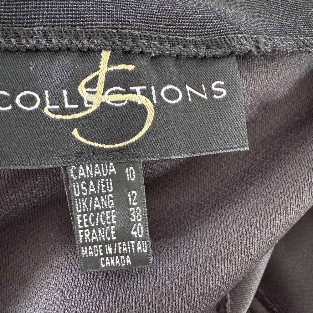 JS Collection Vintage Elegant Black Evening Gown - Picture 9 of 11